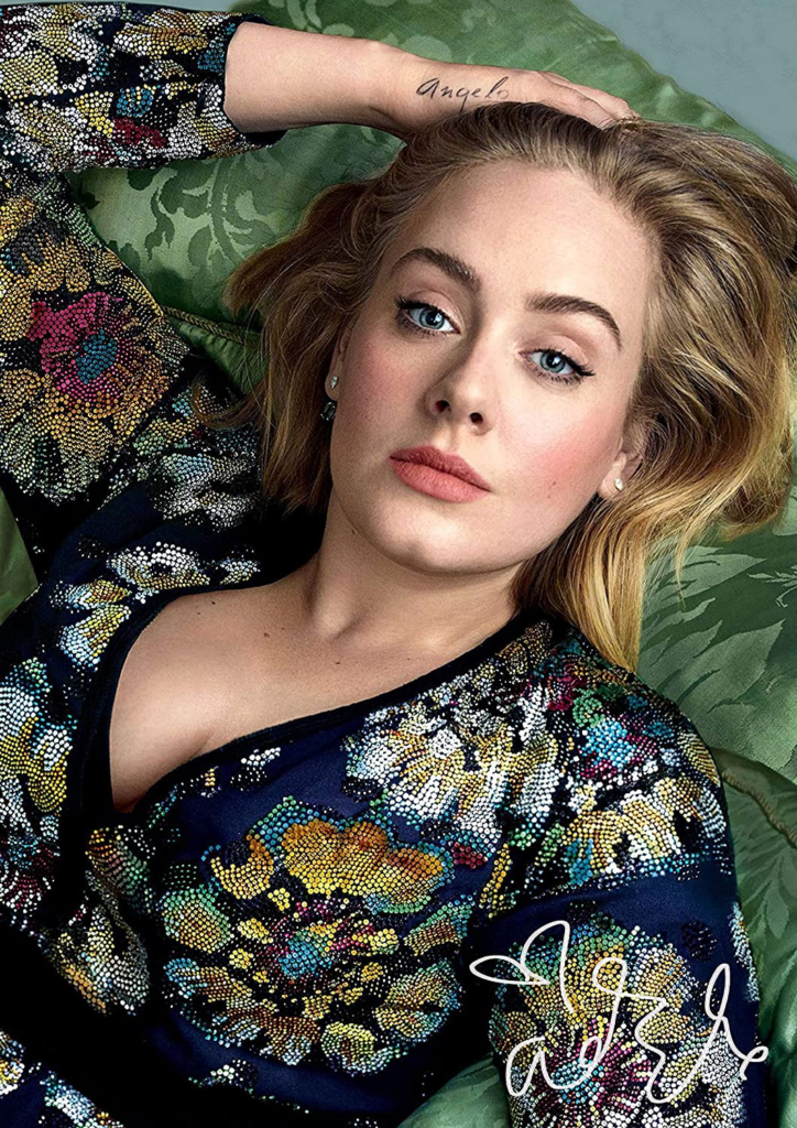 LJW Adele Signed Photo Poster Print A4