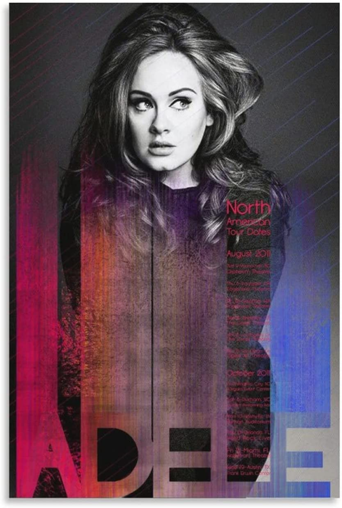 Adele Unique Singer Cover Fashion Poster