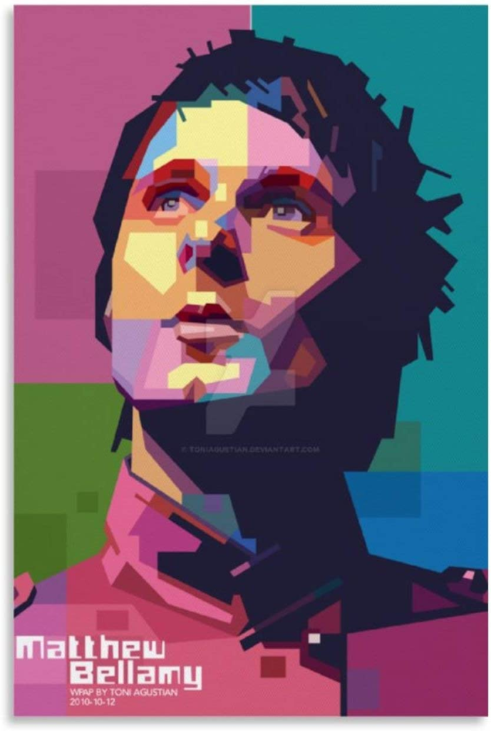 Matt Bellamy Decorative Painting Canvas Wall Art