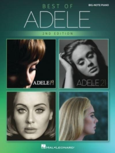 Best of Adele for Big-Note Piano - 2nd Edition.: Easy Songbook With Lyrics