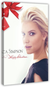 Singer Jessica Simpson Happy Christmas Canvas Poster Bedroom Decor Sports Landscape Office Room Decor Gift Frame: 24x36inch(60x90cm)